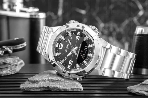 Casio ZEGAREK MĘSKI CASIO AMW-870D-1AVDF + BOX