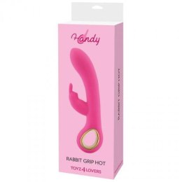 MSX Distribution S.r.l. Wibrator-VIBRATORE RABBIT HANDY RISCALDANTE RABBIT GRIP HOT PINK