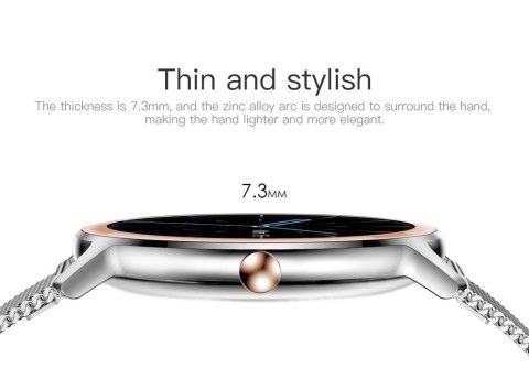 Rubicon SMARTWATCH DAMSKI Rubicon RNBE66 - WŁASNE TARCZE (sr014b)