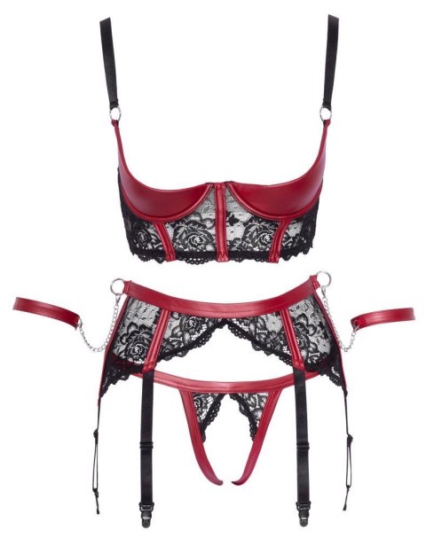 ORION Shelf Bra Set black/red L