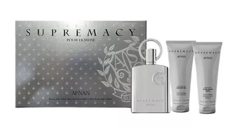 Zestaw Afnan Supremacy Silver Edp 100ml + Shower Gel 100ml + After Shave Balm 100ml