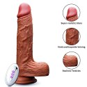 Boys of Toys Sp. z o.o. Wibrator-Silicone, Vibration 10, Rotate, Telescopic, Heating, 21cm