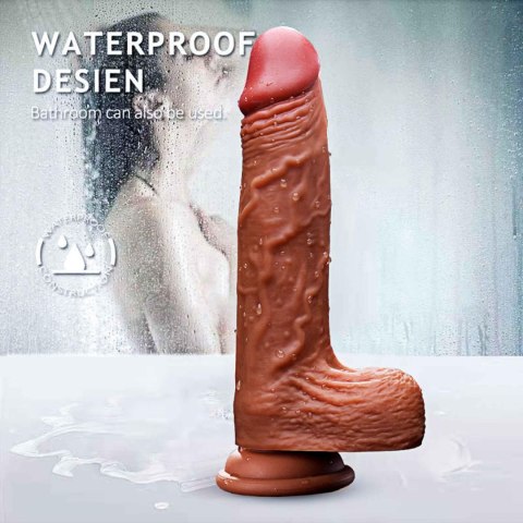 Boys of Toys Sp. z o.o. Wibrator-Silicone, Vibration 10, Rotate, Telescopic, Heating, 21cm