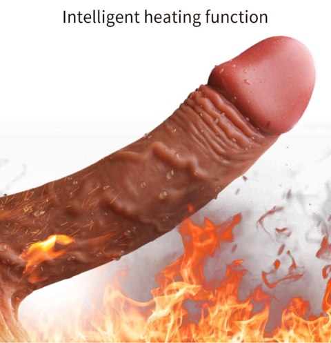 Boys of Toys Sp. z o.o. Wibrator-Silicone, Vibration 10, Rotate, Telescopic, Heating, 21cm