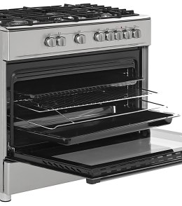 Kuchnia gazowo elektryczna Ravanson KWGE-K90A Cheff (inox)