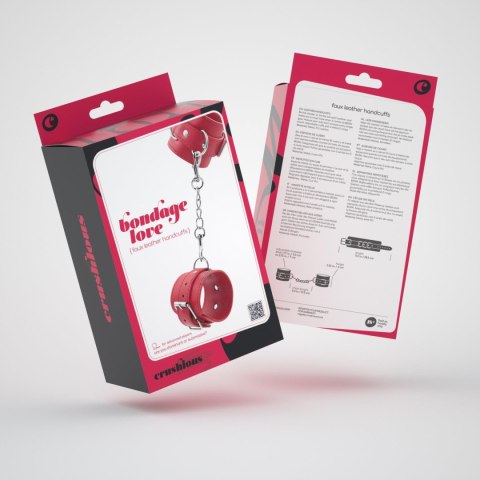 Crushious - Lunyvan S.L. BONDAGE LOVE LEATHER HANDCUFFS CRUSHIOUS RED