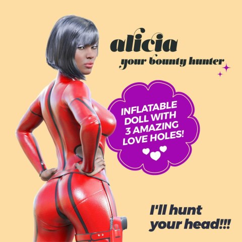 Crushious - Lunyvan S.L. CRUSHIOUS ALICIA THE BOUNTY HUNTER EBONY INFLATABLE DOLL