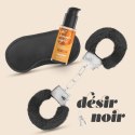 Crushious - Lunyvan S.L. CRUSHIOUS DÉSIR NOIR HANDCUFFS SET + SATIN BLINDFOLD AND WARMING EFFECT LUBRICANT