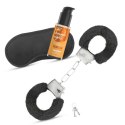 Crushious - Lunyvan S.L. CRUSHIOUS DÉSIR NOIR HANDCUFFS SET + SATIN BLINDFOLD AND WARMING EFFECT LUBRICANT