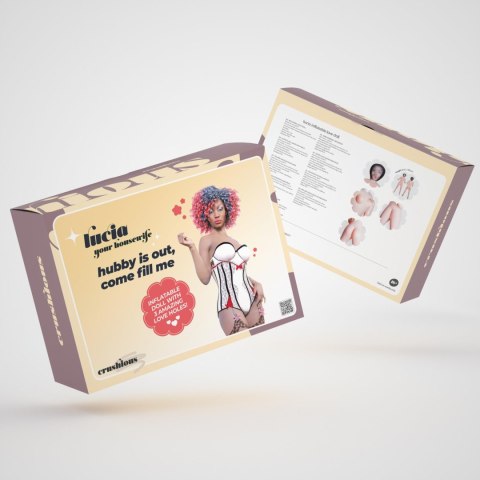 Crushious - Lunyvan S.L. CRUSHIOUS LUCIA THE HOUSEWIFE EBONY INFLATABLE DOLL