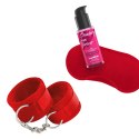 Crushious - Lunyvan S.L. CRUSHIOUS ME LO COMO VELCRO HANDCUFFS SET + SATIN BLINDFOLD AND STRAWBERRY KISSABLE LUBRICANT CRUSHIOUS
