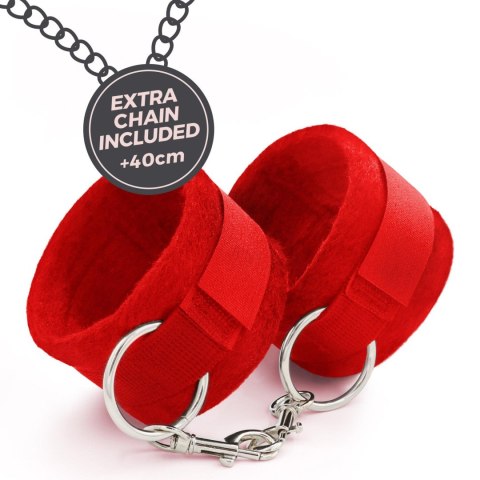 Crushious - Lunyvan S.L. CRUSHIOUS ME LO COMO VELCRO HANDCUFFS SET + SATIN BLINDFOLD AND STRAWBERRY KISSABLE LUBRICANT CRUSHIOUS