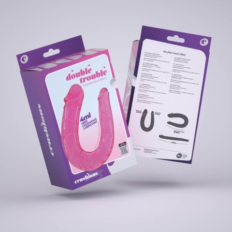 Crushious - Lunyvan S.L. DOUBLE TROUBLE DOUBLE DILDO CRUSHIOUS PINK
