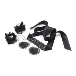 Crushious - Lunyvan S.L. LACE ME UP BLACK LACE SET CRUSHIOUS