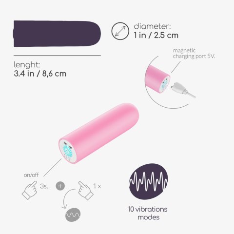 Crushious - Lunyvan S.L. QUACKERS USB RECHARGEABLE VIBRATING BULLET PINK CRUSHIOUS