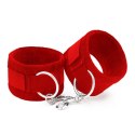 Crushious - Lunyvan S.L. TOUGH LOVE VELCRO HANDCUFFS WITH EXTRA 40CM CHAIN CRUSHIOUS RED
