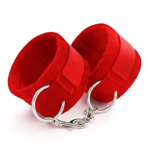 Crushious - Lunyvan S.L. TOUGH LOVE VELCRO HANDCUFFS WITH EXTRA 40CM CHAIN CRUSHIOUS RED