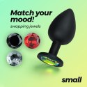 Crushious - Lunyvan S.L. CRUSHIOUS CAMILEO SMALL ANAL PLUG WITH 4 INTERCHANGEABLE JEWELS