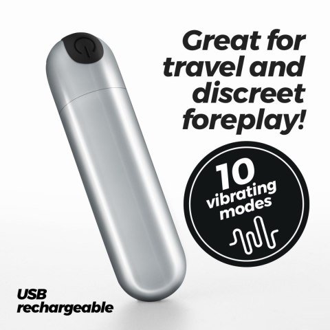 Crushious - Lunyvan S.L. CRUSHIOUS IMOAN RECHARGEABLE VIBRATING BULLET SILVER