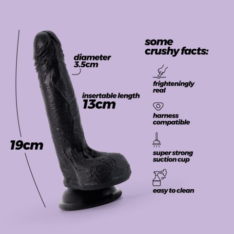 Crushious - Lunyvan S.L. CRUSHIOUS INVIKTUS 7 LIQUID SILICONE DILDO BLACK