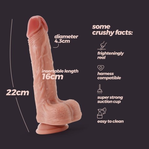 Crushious - Lunyvan S.L. CRUSHIOUS INVIKTUS 8,5 LIQUID SILICONE DILDO FLESH
