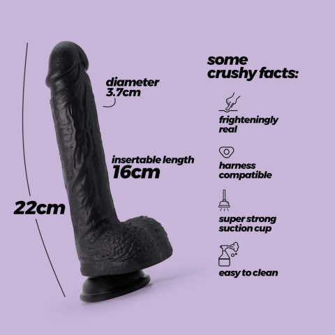 Crushious - Lunyvan S.L. CRUSHIOUS INVIKTUS 8 LIQUID SILICONE DILDO BLACK