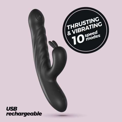 Crushious - Lunyvan S.L. CRUSHIOUS LAPIN THRUSTING RABBIT VIBRATOR BLACK