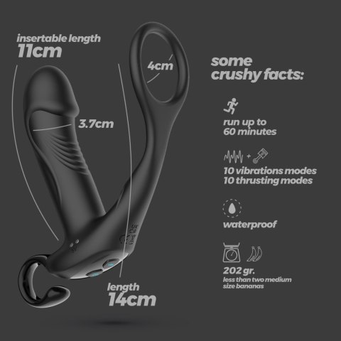 Crushious - Lunyvan S.L. CRUSHIOUS MAGOO PROSTATE MASSAGER WITH COCKRING AND REMOTE CONTROL