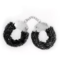 Crushious - Lunyvan S.L. CRUSHIOUS SPANGLE METAL CUFFS WITH PLUSH BLACK
