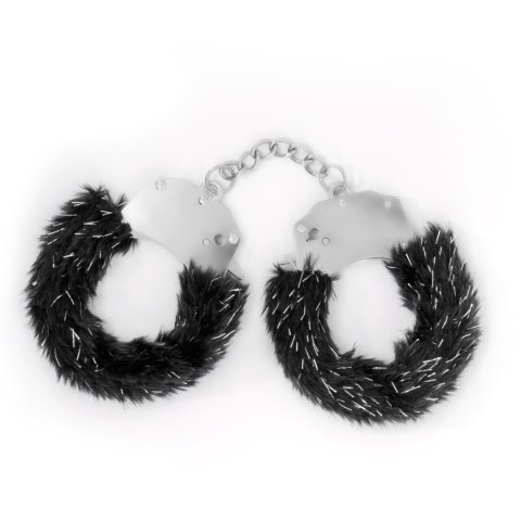 Crushious - Lunyvan S.L. CRUSHIOUS SPANGLE METAL CUFFS WITH PLUSH BLACK