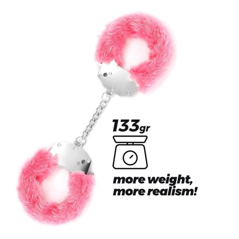 Crushious - Lunyvan S.L. CRUSHIOUS SPANGLE METAL HANDCUFFS WITH PLUSH IN PINK