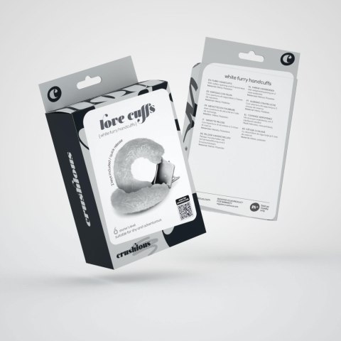 Crushious - Lunyvan S.L. LOVE CUFFS FURRY HANDCUFFS CRUSHIOUS WHITE