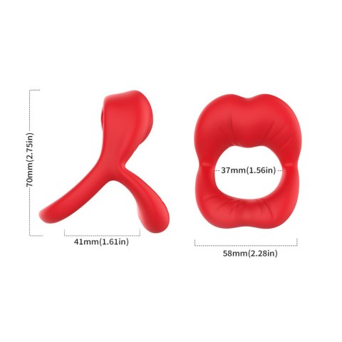 Boys of Toys Sp. z o.o. Big Mouth Red 9 vibration function