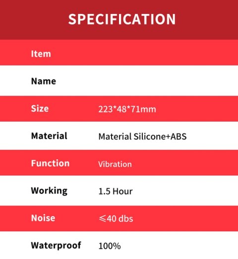 Boys of Toys Sp. z o.o. Crazy Horse Red Three-point vibration