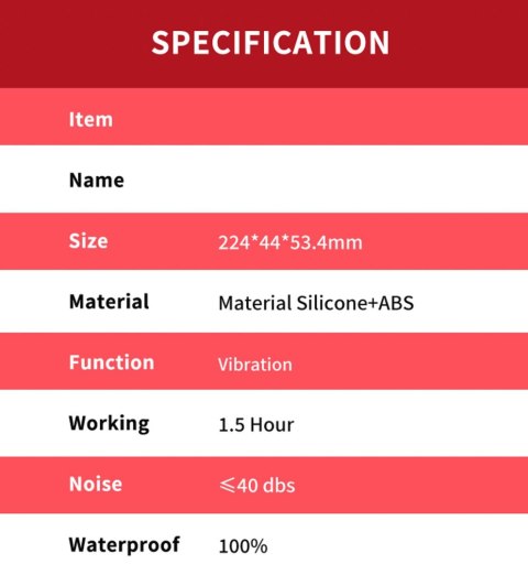 Boys of Toys Sp. z o.o. Fishhook Red Dual-point vibration