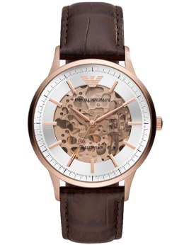 Emporio Armani Zegarek męski EMPORIO ARMANI SKELETON AUTOMATIC AR60039 (zi055b)