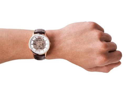 Emporio Armani Zegarek męski EMPORIO ARMANI SKELETON AUTOMATIC AR60039 (zi055b)