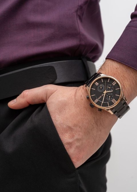 Paul Lorens ZEGAREK MĘSKI PAUL LORENS - PL11652B6-1A4 (zg356c) + BOX