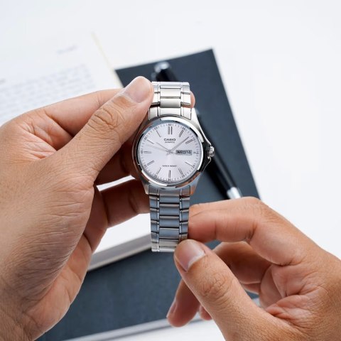 Casio ZEGAREK MĘSKI CASIO MTP-1239D-7ADF - MULTIDATA (zd040a) + BOX