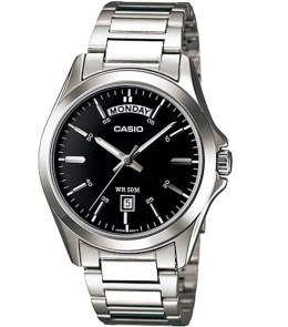 Casio ZEGAREK MĘSKI CASIO MTP-1370D-1A1V (zd025b) + BOX