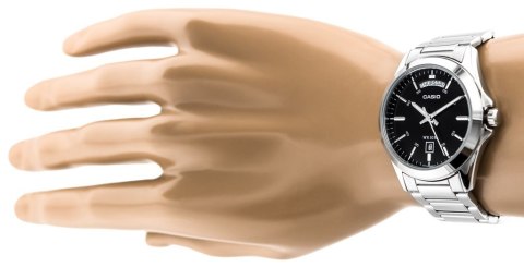 Casio ZEGAREK MĘSKI CASIO MTP-1370D-1A1V (zd025b) + BOX