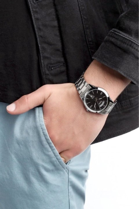 Casio ZEGAREK MĘSKI CASIO MTP-1370D-1A1V (zd025b) + BOX