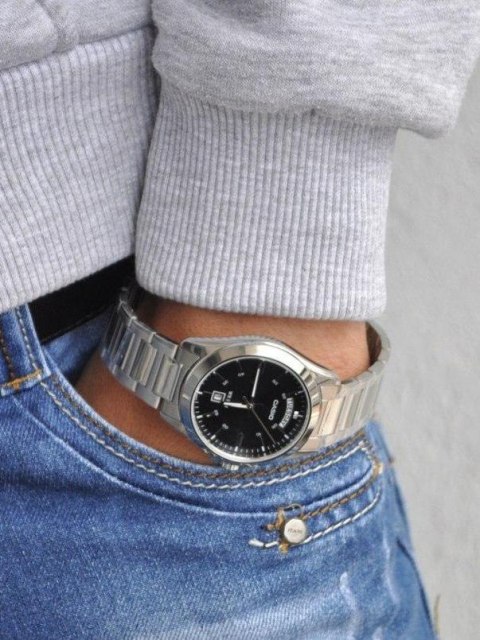 Casio ZEGAREK MĘSKI CASIO MTP-1370D-1A1V (zd025b) + BOX