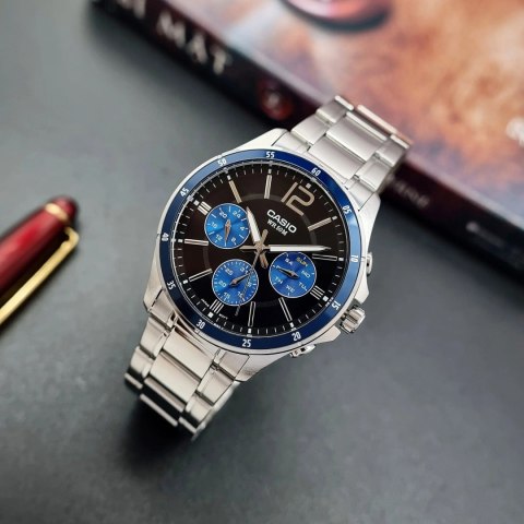 Casio ZEGAREK MĘSKI CASIO MTP-1374D-2AV (zd063c) + BOX