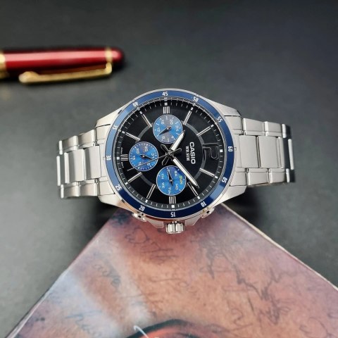 Casio ZEGAREK MĘSKI CASIO MTP-1374D-2AV (zd063c) + BOX