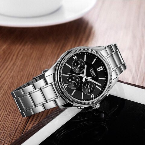 Casio ZEGAREK MĘSKI CASIO MTP-1375D-1AVDF (zd112b) + BOX