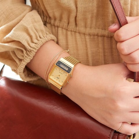 Casio ZEGAREK UNISEX CASIO Vintage Dual Time AQ-800EG-9ADF + BOX