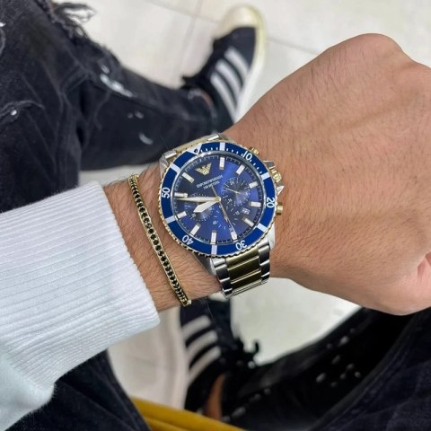 Emporio Armani ZEGAREK MĘSKI EMPORIO ARMANI AR11362 - DIVER (zi027a)