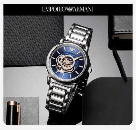 Emporio Armani Zegarek męski EMPORIO ARMANI LUIGI Open Heart AUTOMATIC AR60036