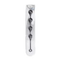 SHOTS Silicone Waterdrop Anal Balls - XL - 50mm - Black